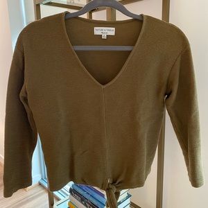 Madewell Texture & Thread olive green shirt!